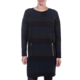 Libertine-Libertine Figgy Women's Clothing L14v6014 (Striped Black / Grey / Navy)